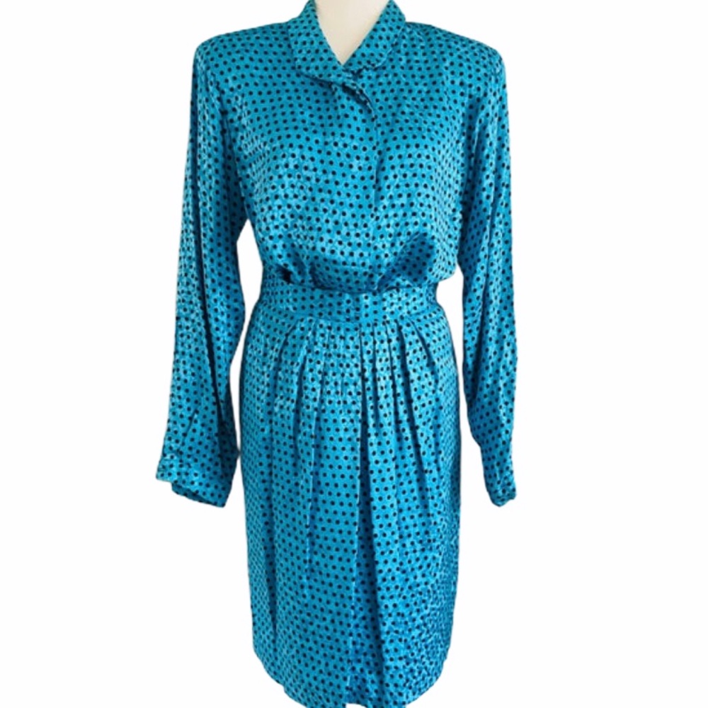 Oscar de La Renta Vintage 1960’s Silk Blouse & Skirt
